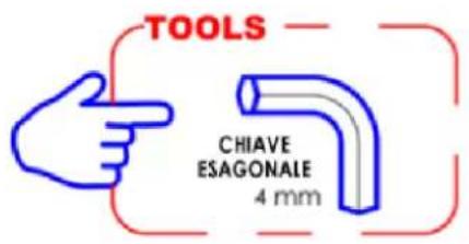 TOOLS CHIAVE ESAGONALE 4 mm