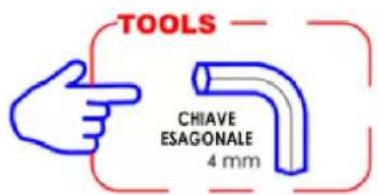 TOOLS CHIAVE ESAGONALE 4 mm