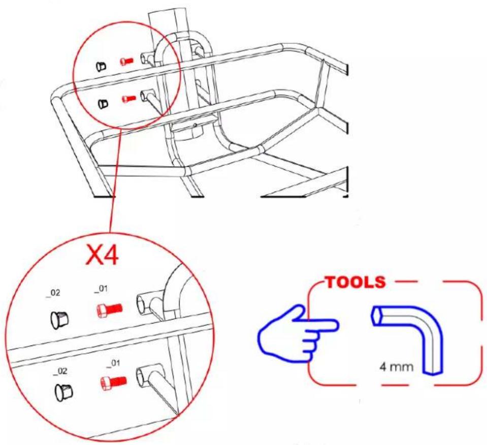 X4 -02 -01 -02 -01 TOOLS 4 mm