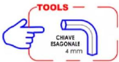 TOOLS CHIAVE ESAGONALE 4 mm
