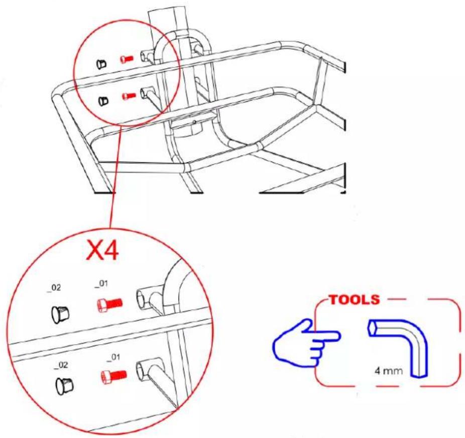 X4 -02 -01 -02 -01 TOOLS 4 mm