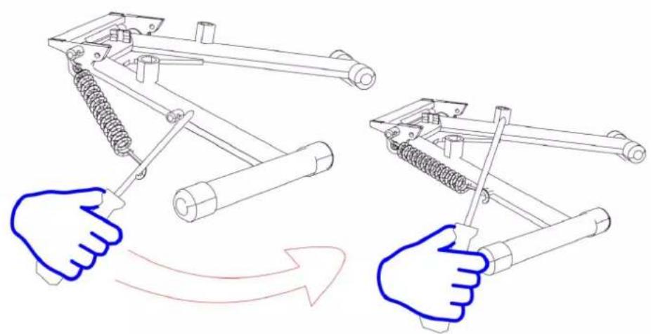 NILOX Acqua Scooter - 1- Posizionare il cavalletto sul telaio - 3