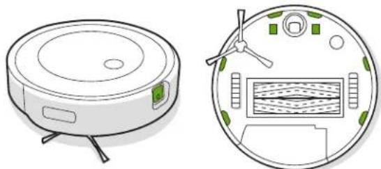IROBOT Roomba Combo j7+ - Reinigung der Sensoren, des Kamerafensters und der Ladekontakte - 1