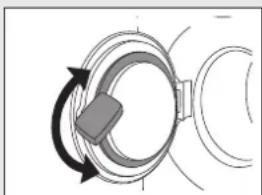 ASKO W4086CW3 - FERMEZ le HUBLOT et appuyez sur la TOUCHE - 1
