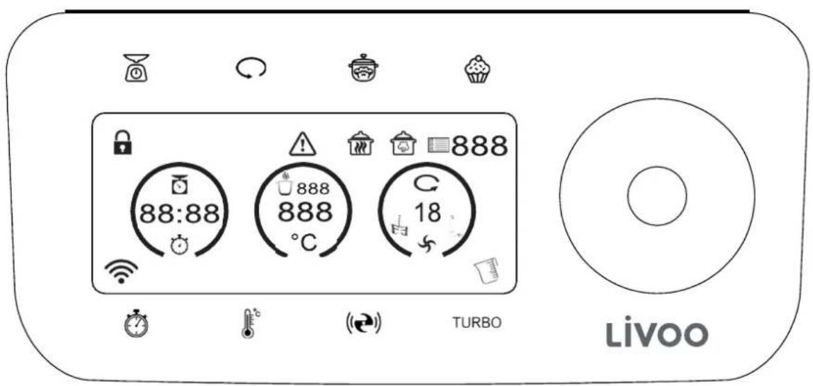 LIVOO DOP219W - Pannello di controllo - 1