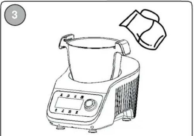 LIVOO DOP219W - De Super Cooker met het interne stoommandje gebruiken - 3