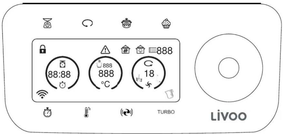 LIVOO DOP219W - Painel de controlo - 1
