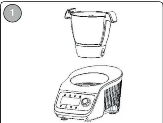 LIVOO DOP219W - Usando o Super Cooker com o anexo de vapor - 1