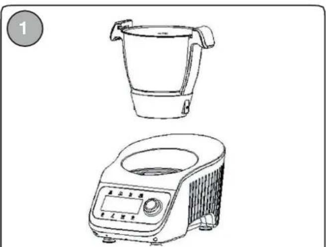 LIVOO DOP219W - Uso de la Supercocina con la cesta de la vaporera interna - 1