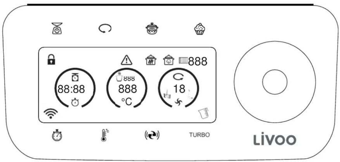 LIVOO DOP219W - Panel de control - 1