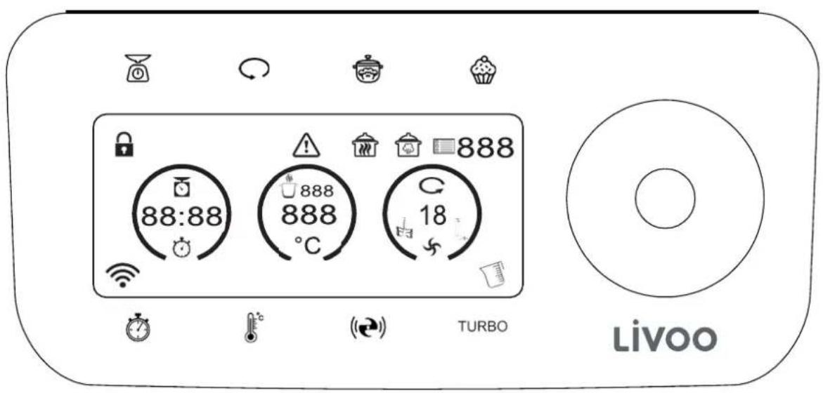 LIVOO DOP219W - Control pannel - 1