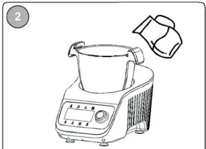LIVOO DOP219W - Utilizzo del Super Cooker con attacco vaporiera - 2