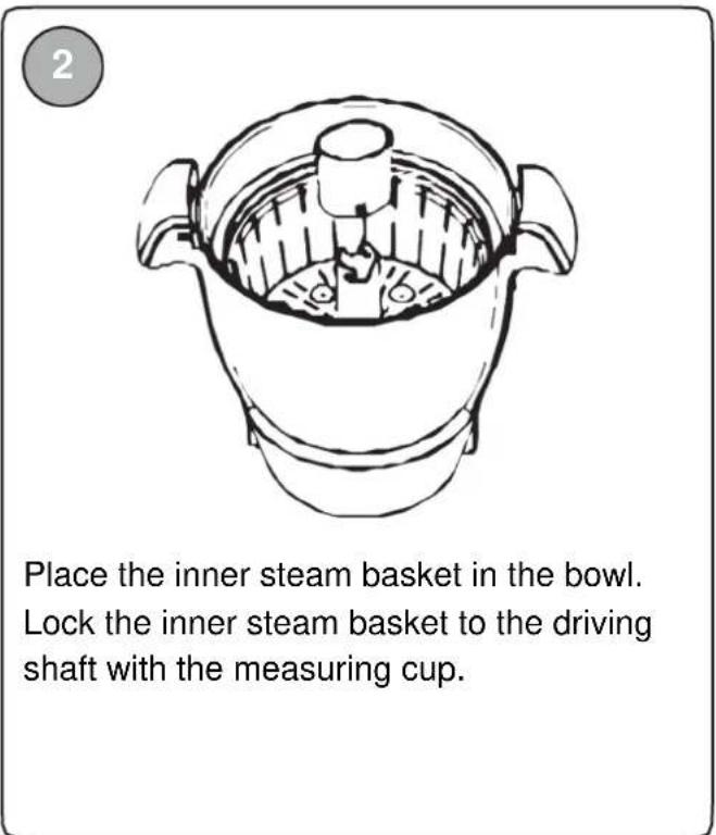 LIVOO DOP219W - Using Super Cooker with inner steamer basket - 2