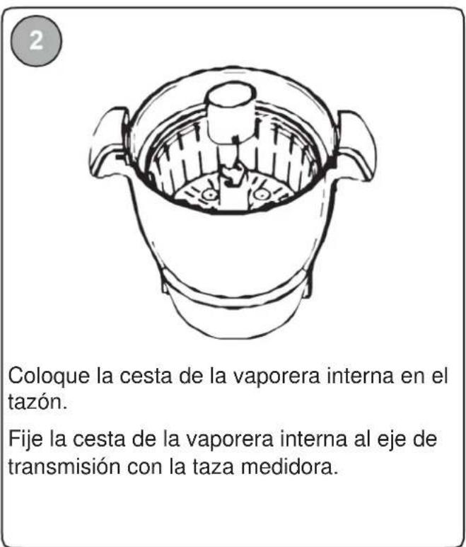 LIVOO DOP219W - Uso de la Supercocina con la cesta de la vaporera interna - 2