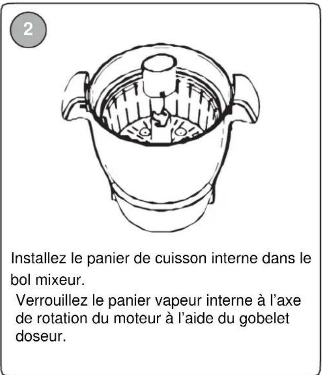 LIVOO DOP219W - Utilisation du Super Cooker avec le panier de cuisson vapeur interne - 2