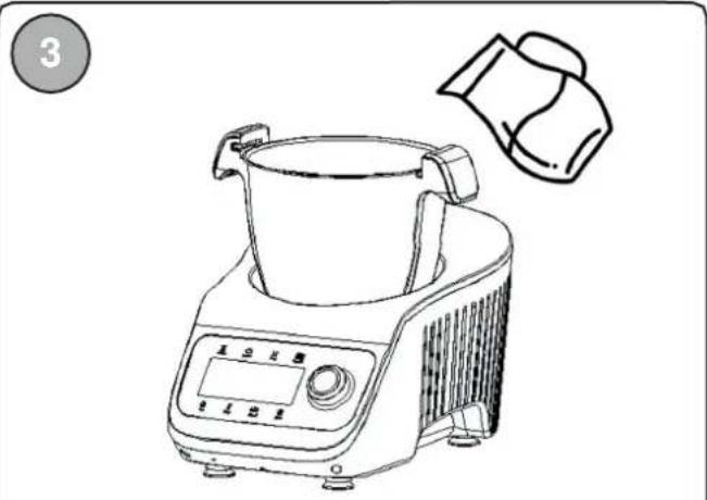 LIVOO DOP219W - Usando o Super Cooker com o cesto de vapor interno - 3