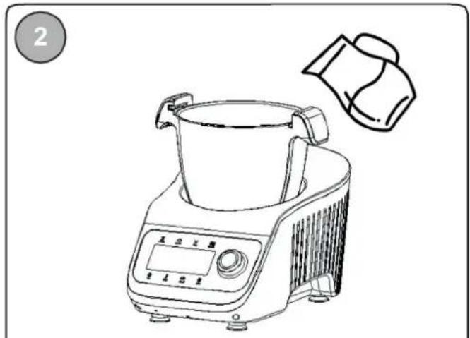 LIVOO DOP219W - Usando o Super Cooker com o anexo de vapor - 2