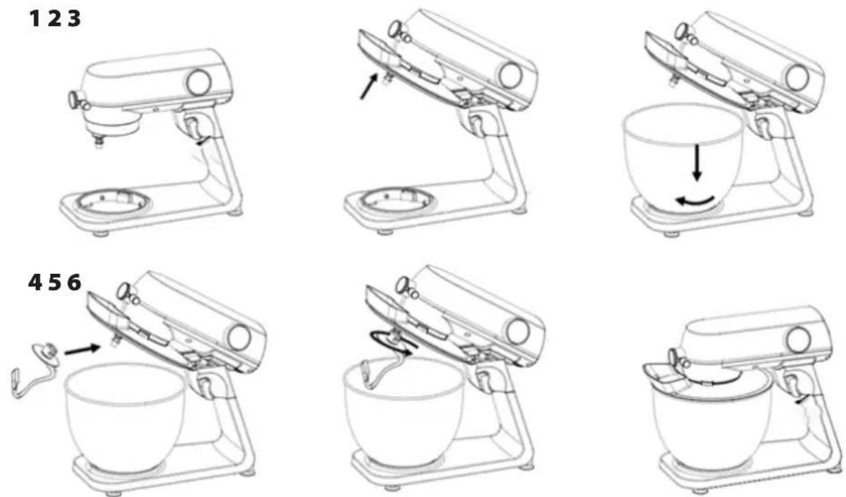 ECG Forza 6600 Metallo - MONTAJE DEL ROBOT DE COCINA - 1