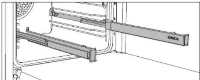 MIELE DGC 7640 HC Pro - Rails coulissant flexiclips HFC71 - 1