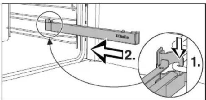 MIELE DGC 7640 HC Pro - Monter et démonter les rails coulissants flexiclips - 1