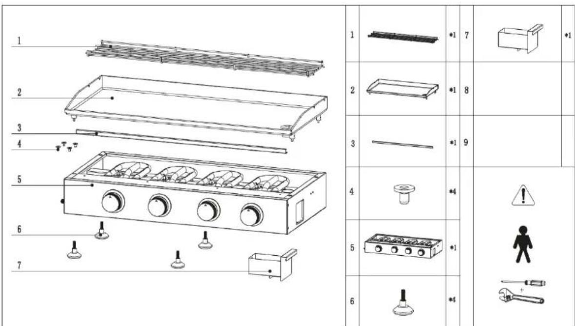 H.KOENIG PLX940 - Componenti: - 1