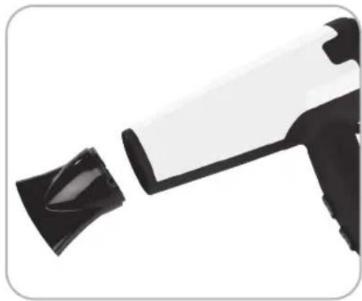 QUIGG GTHDIGS12 - Utilisation de l'embout coiffage - 1