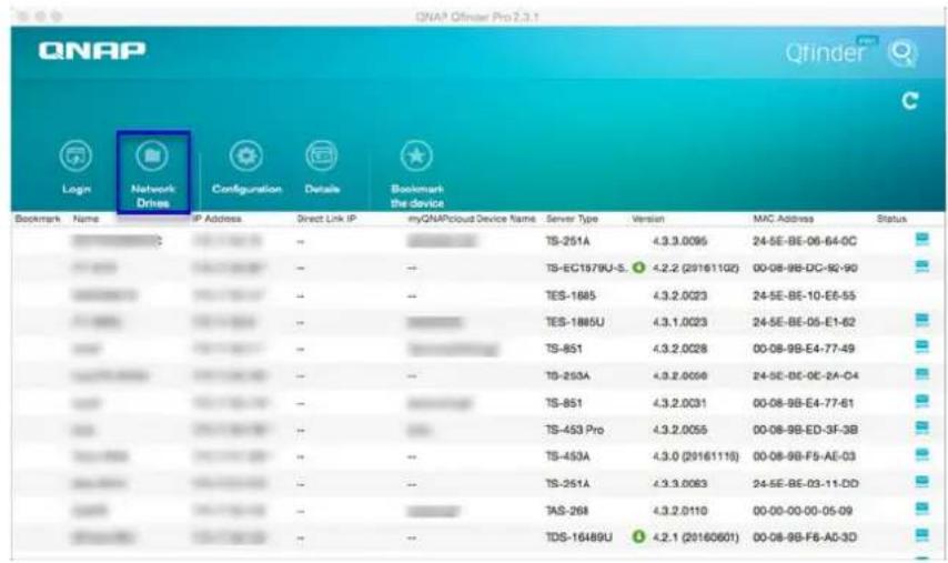 QNAP TSh3087XURP - Monter un dossier partagé sur un ordinateur mac - 1