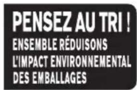 PENSEZ AU TRI ! ENSEMBLE RÉDUISONS L'IMPACT ENVIRONNEMENTAL DES EMBALLAGES