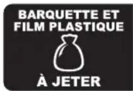 BARQUETTE ET FILM PLASTIQUE À JETER