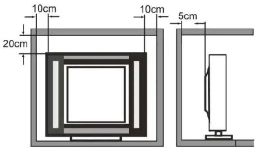 Krüger&Matz KM0240FHDS5 - Minimale Abstände - 1
