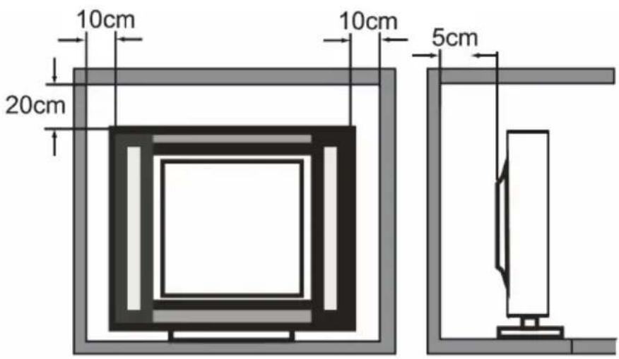 Krüger&Matz KM0232T3 - Minimale afmetingen bij installatie - 1