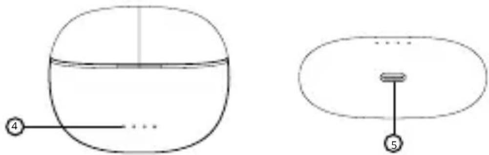 Diagram showing two geometric shapes with numbered annotations, likely illustrating a mathematical or physical concept.