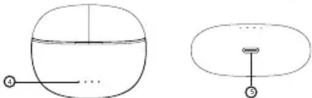 Diagram showing two geometric shapes with numbered annotations, likely illustrating a mathematical or physical concept.