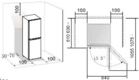 Exquisit KGC23160010CW - Ventilation of appliance - 1
