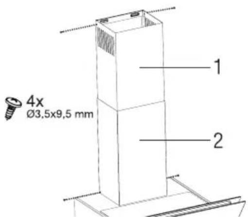 GRUNDIG GDSP 5470 DXSCH - Montering av rokkanalen - 1