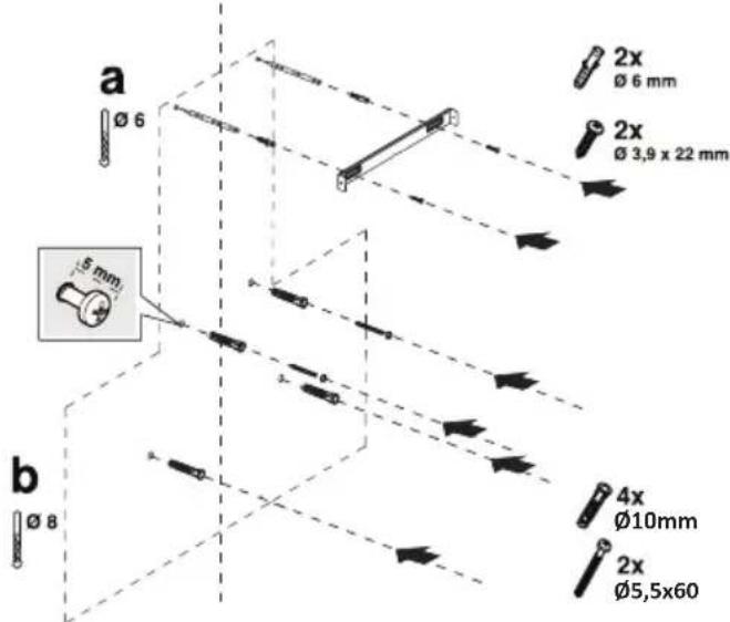 GRUNDIG GDSP 5470 DXSCH - Montage mural - 1