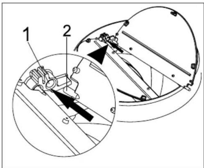 GRUNDIG GDSP 5470 DXSCH - Verbindung zum Abluftkanal - 1