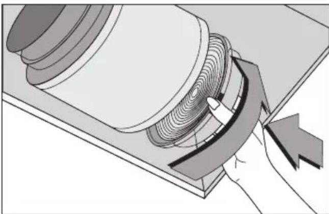 GRUNDIG GDSP 5470 DXSCH - Austausch des kohlefilters - 1
