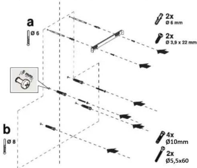 GRUNDIG GDSP 5470 DXSCH - Montaje en la pared - 1