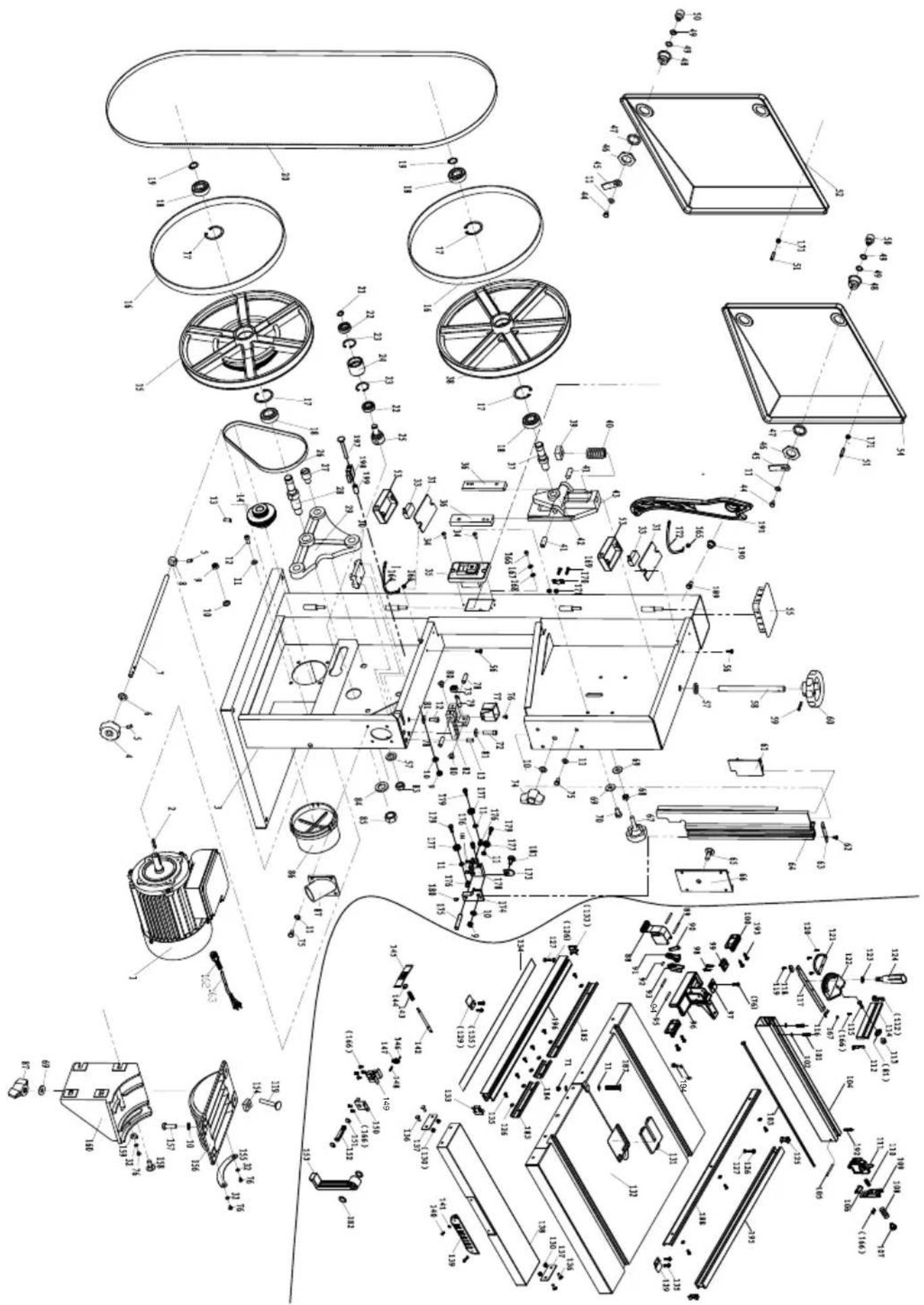 Exploded view diagram of a device with labeled components and parts in Chinese