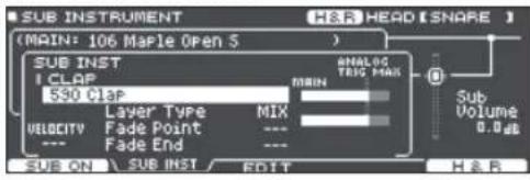 ROLAND VAD507 - Frappez le pad que vous souhaitez modifier. - 2