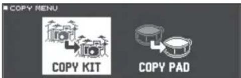 COPY MENU COPY KIT COPY PAD