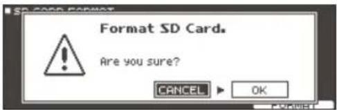 ROLAND VAD507 - Formatage d'une carte SD (FORMAT) - 2