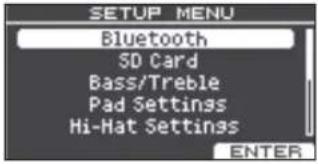 ROLAND VAD307 - Appuyez sur le bouton [SETUP]. - 1
