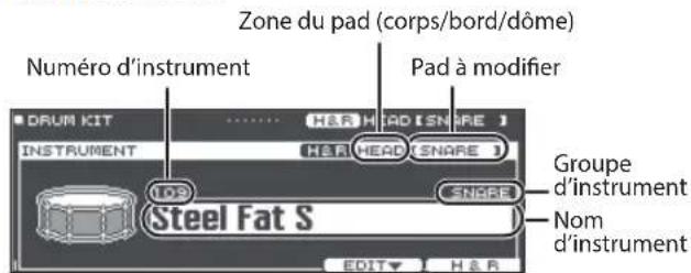 ROLAND TD27KV2 - Édition par les boutons d'édition du son - 1