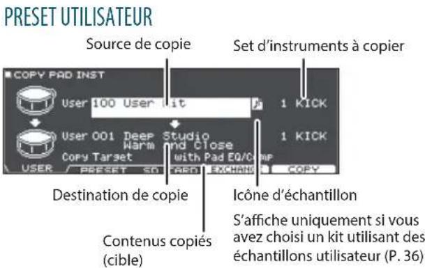 ROLAND TD27KV2 - Utilisez les boutons de navigation pour décrire les paramètres et tournez la molette pour modifier leur valeur. - 1