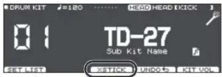 ROLAND TD27KV2 - Pads connectés à une prise trigger INPUT - 1