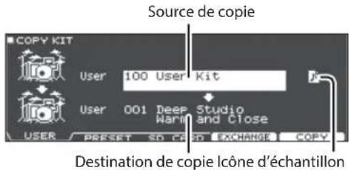 ROLAND TD27KV2 - Exemple 1) copier un KIT de batterie (COPY KIT) - 2