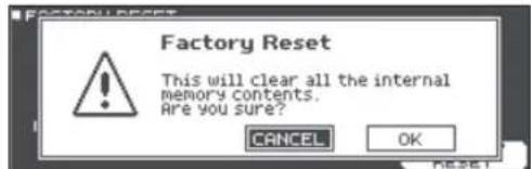 ROLAND TD27KV2 - Restaurer les réglages d'usine (factory RESET) - 2
