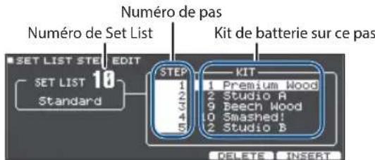 ROLAND TD27KV2 - Créer une set list - 3